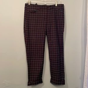 Plaid dress pants